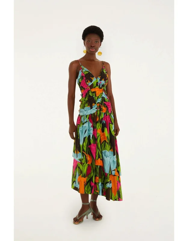 Mujeres Y Flores Midi Dress