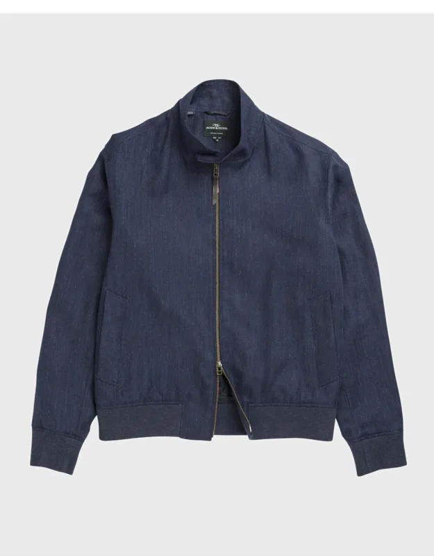 Cascades Linen-wool Bomber Jacket
