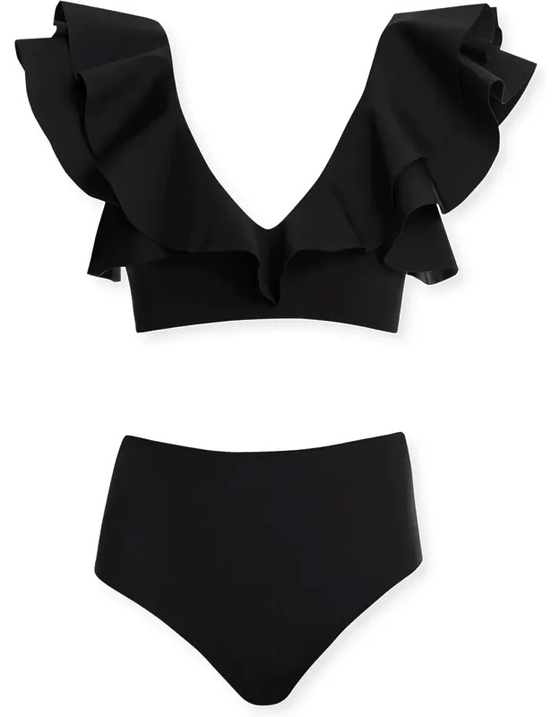 Ruffle Two-piece Bikini Set