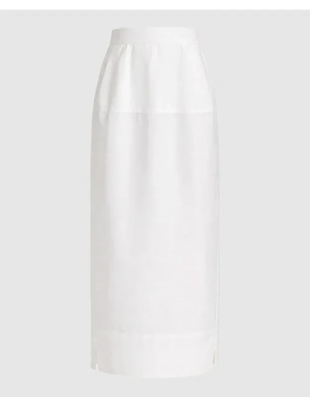 Sculptural Poplin Skirt