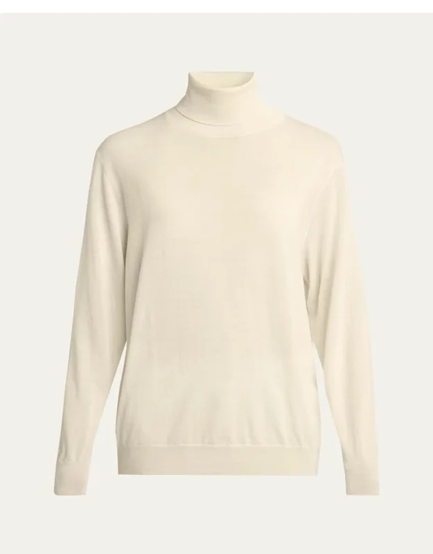 Nabari Cashmere Long-sleeve Turtleneck Sweater