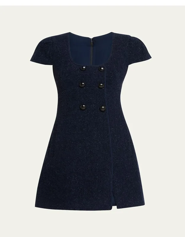 Textured Boucle Mini Dress