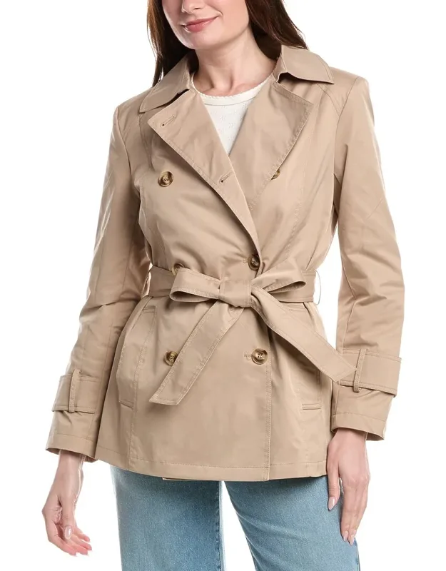 Double-breasted Short Trench Coat