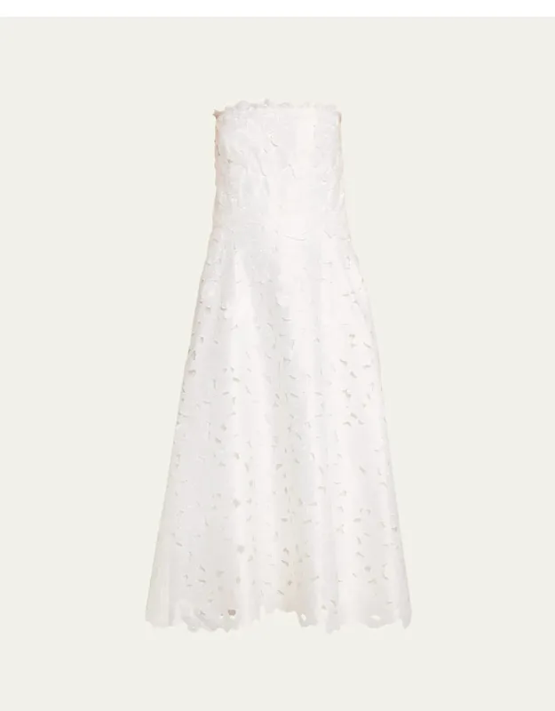 Vella Strapless A-line Midi Dress