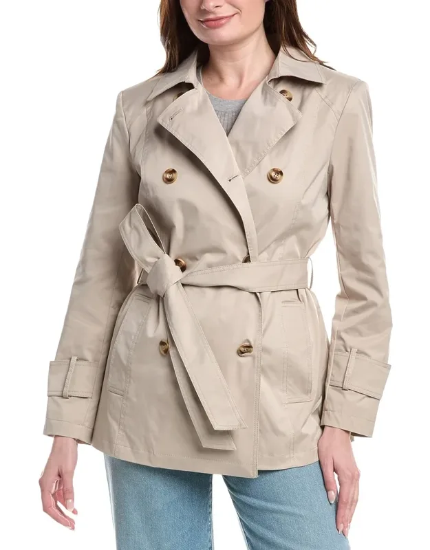 Double-breasted Short Trench Coat