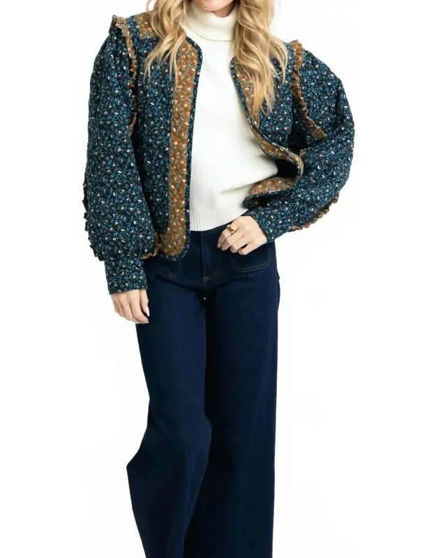 Floral Vintage Cord Novelty Jacket