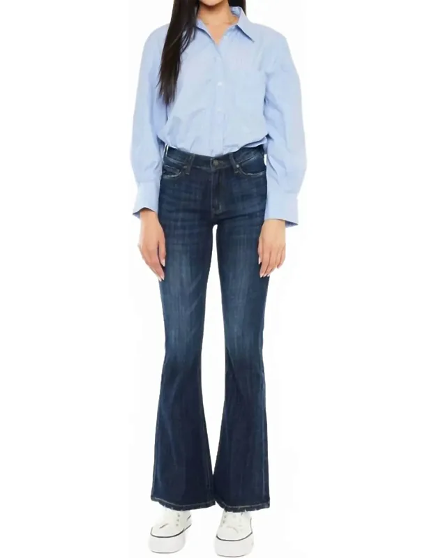 Mid Rise Flare Jeans