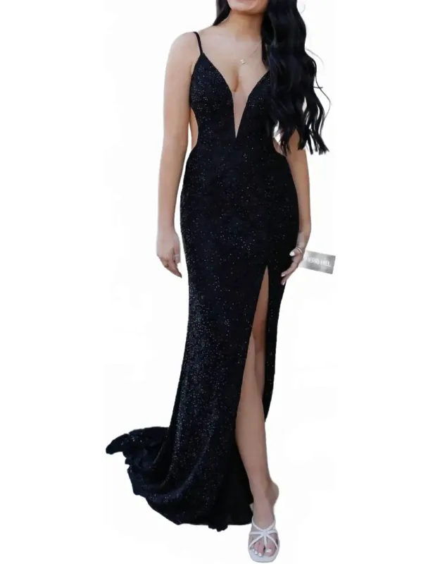 Plunging Deep V Neckline Dress