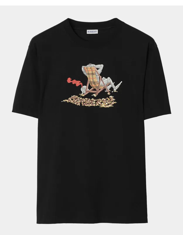 Ryan Equestrian Knight Artwork Crewneck T-shirt