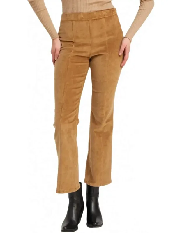 Ankle Flare Pants With Princess Seams