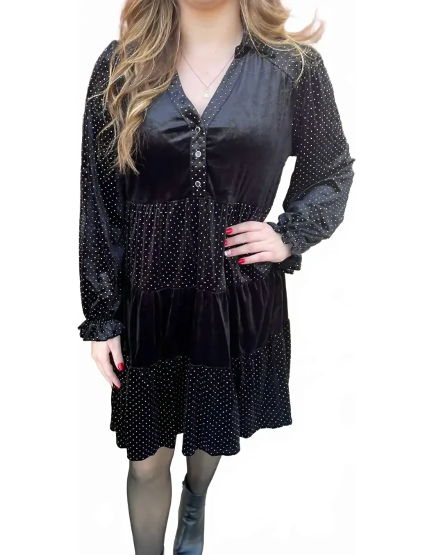 Rhinestone Mini Dress