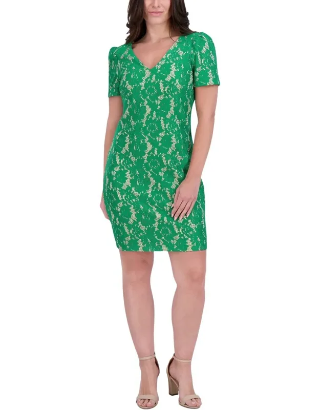 Bonded Lace Mini Dress