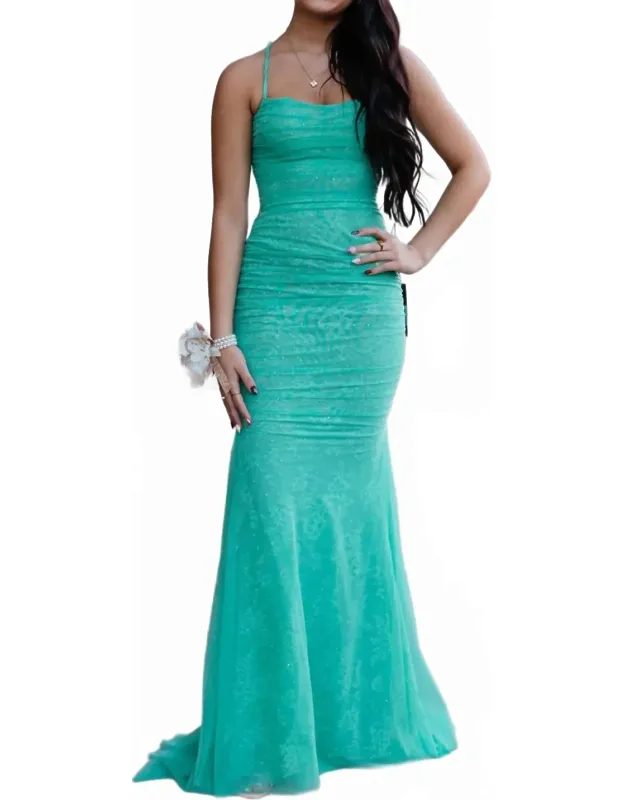 Stunning Prom Dress With Intricate Lace Underlayer