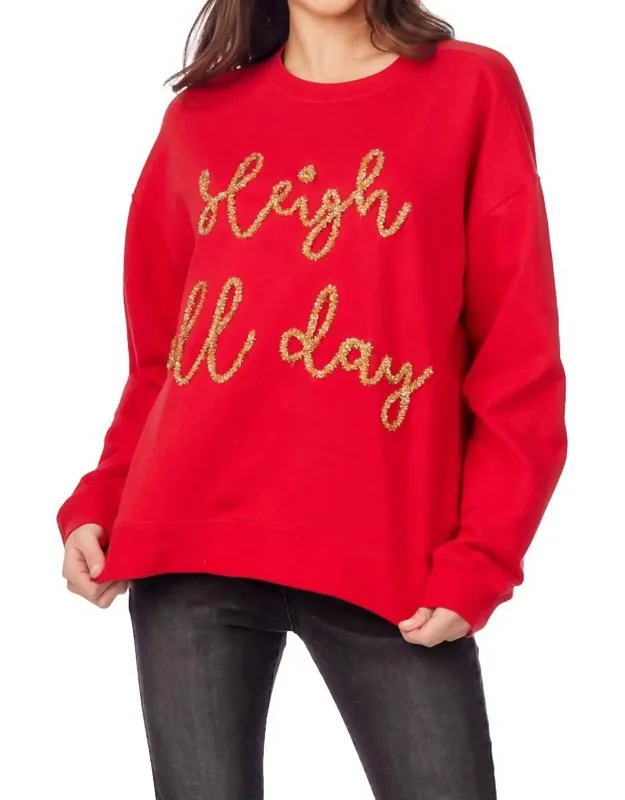 Sleigh All Day Sparkle Sweatshirt