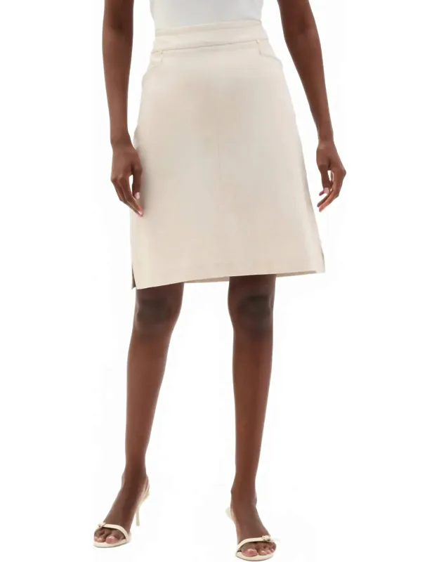 Melange Millenium Skirt With Pockets