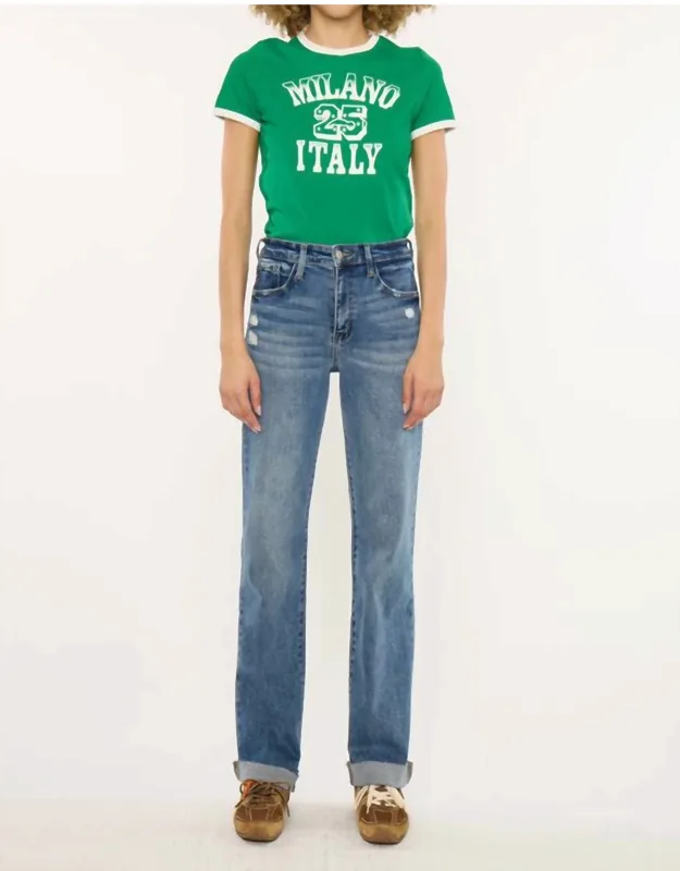 Lost High Rise True Straight Jeans