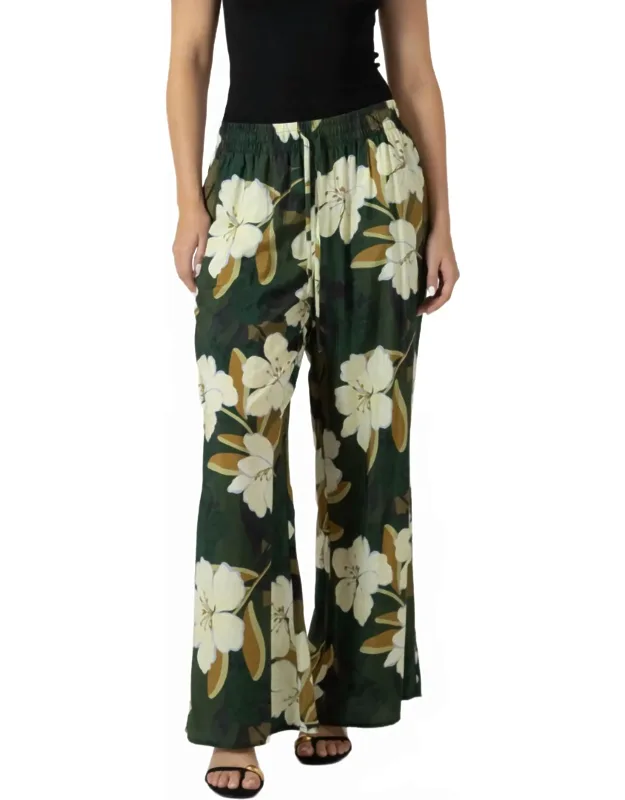 Floral Wide Leg Pants