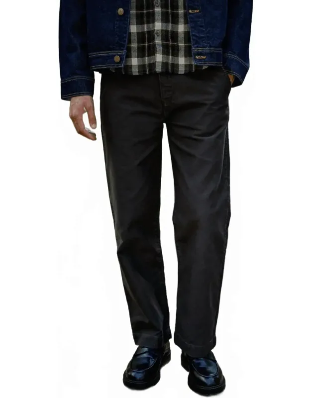 Wide Leg Moleskin Trousers