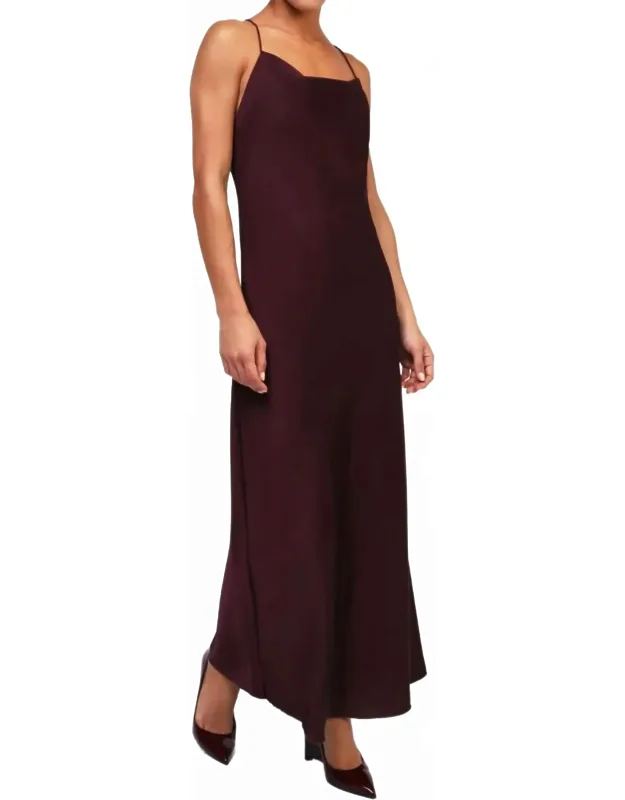 Cowl Neck Slip Dress