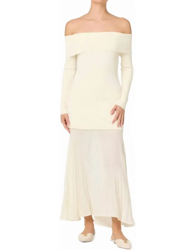 Mixed Media Maxi Dress