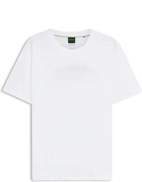 Mercerized Cotton T-shirt With Rear Graphics