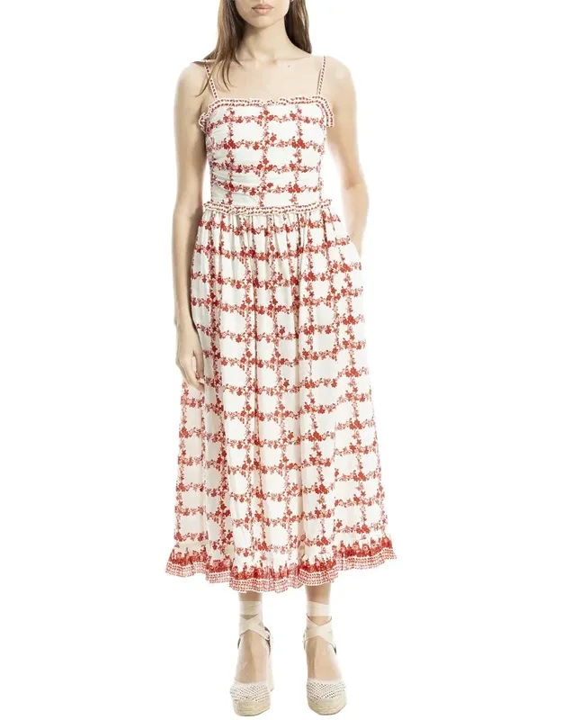 Straight Neck Spaghetti Strap Maxi Dress