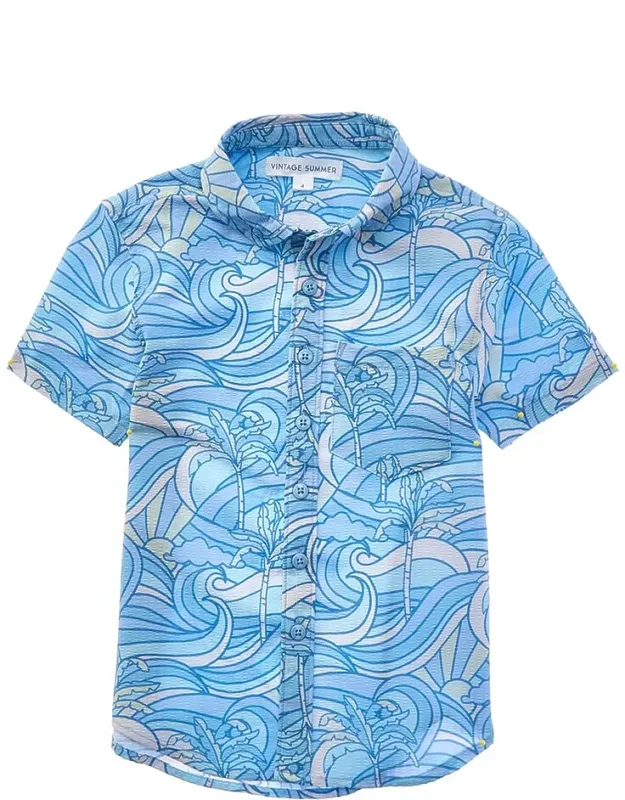 Seersucker Button-down Shirt