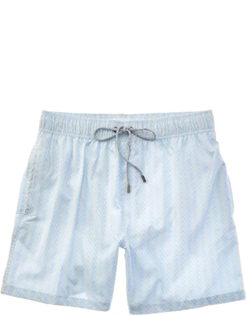 Summer Swim Short With Elastic Drawstring Waist And Side Seam Pockets