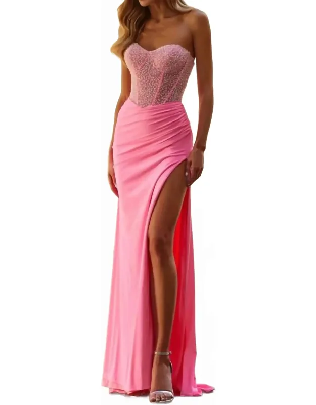 Strapless Prom Dress