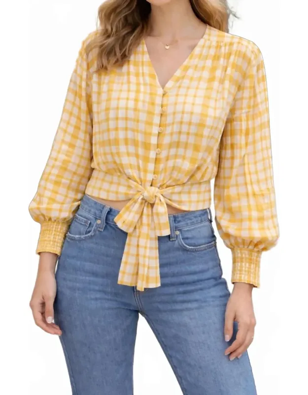 Checkered Crop Top