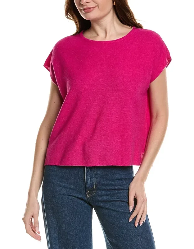 Crewneck Linen-blend Boxy Sweater