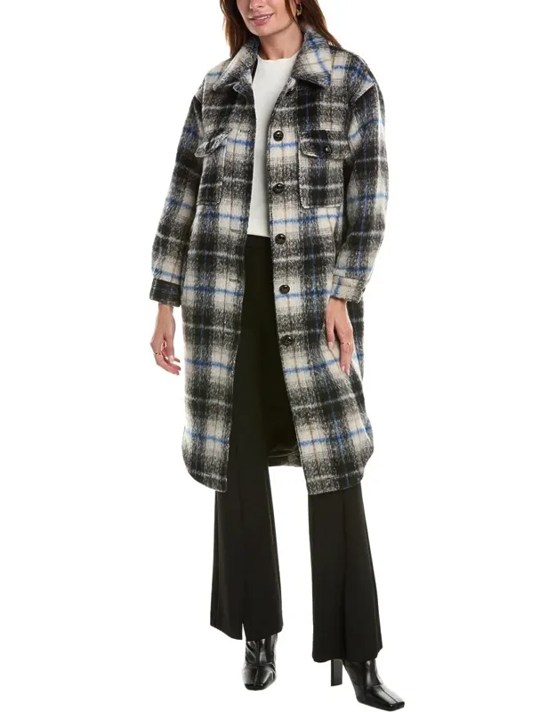 Wool-blend Coat