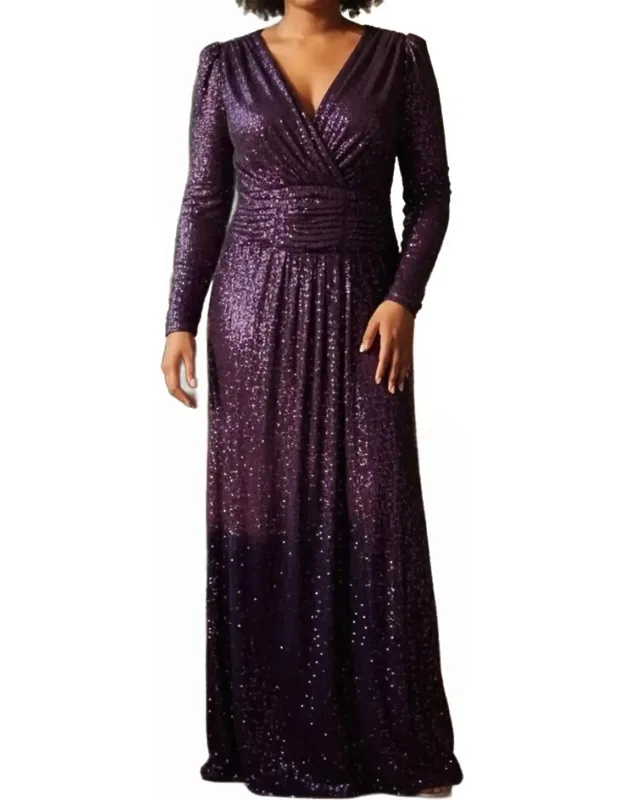 Elegant Sequin Maxi Dress