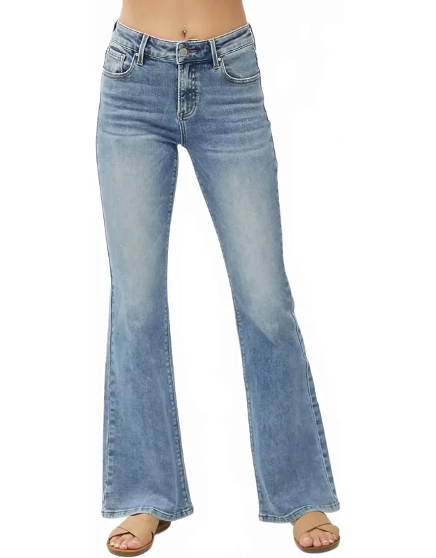 Channing Mid Rise Flare Jeans