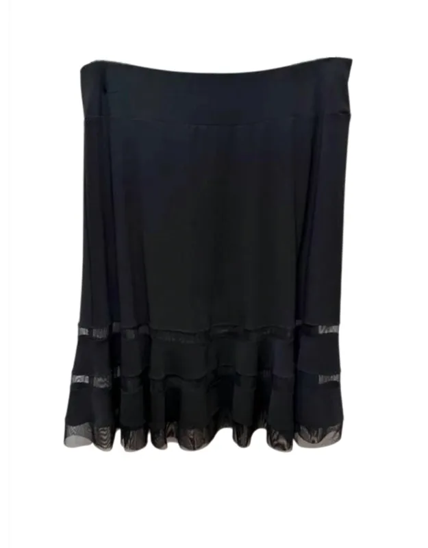 Ruffle Hemline Tiered Tulle Dress