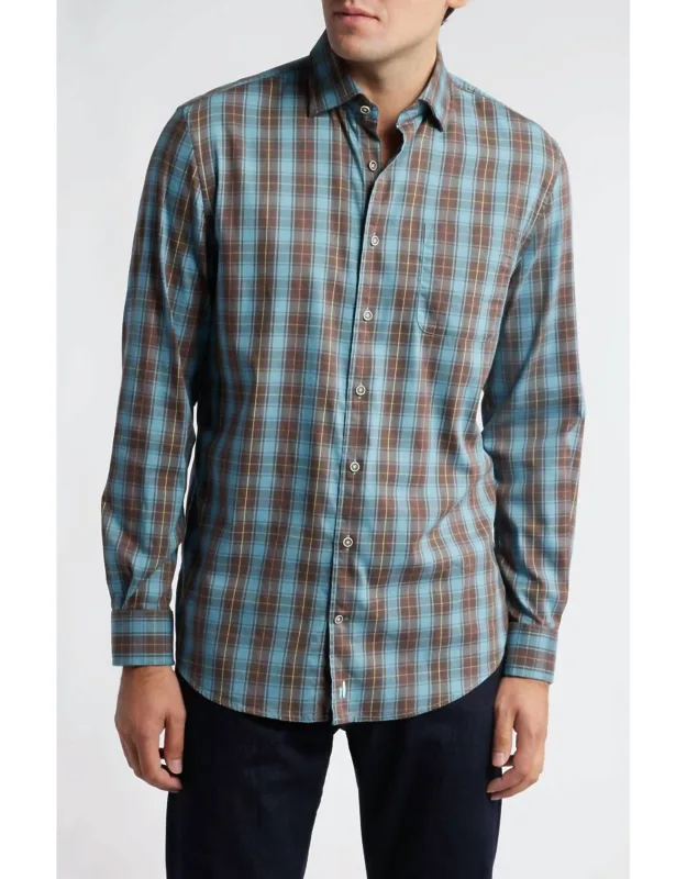 Carrillo Plaid Stretch Button-up Shirt