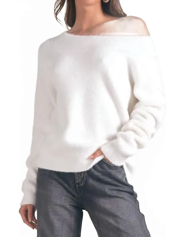 Off Shoulder Sweater