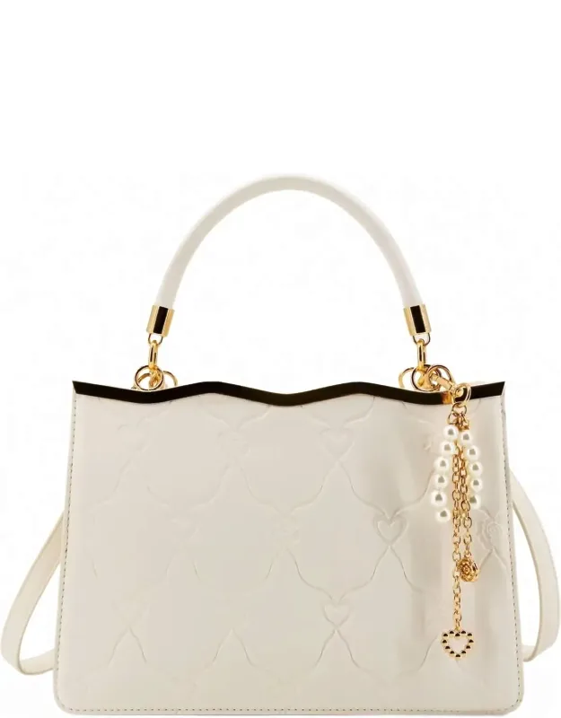 Amara Embossed Top Handle Crossbody Bag