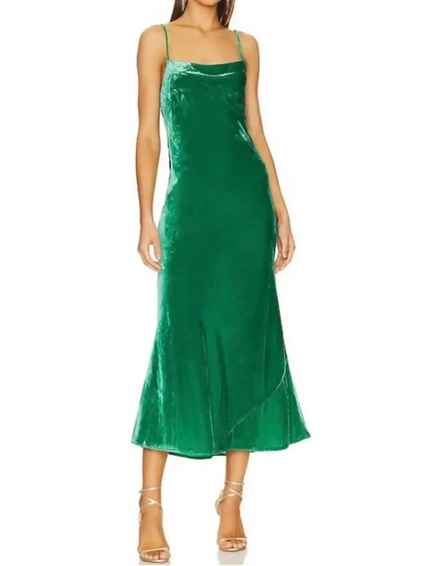Jemima Velvet Slip Style Maxi Dress