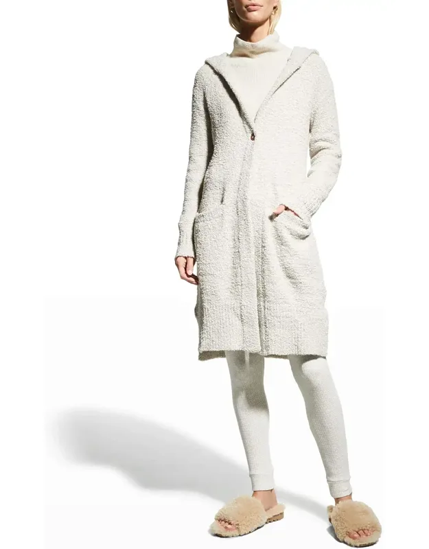 Fluffy Hooded Cardigan