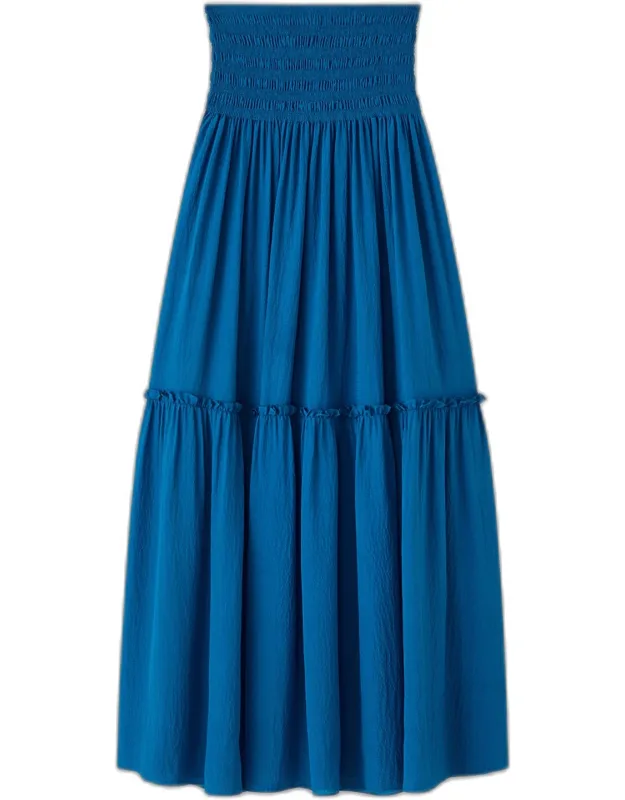 Folia Textured Silk Skirt