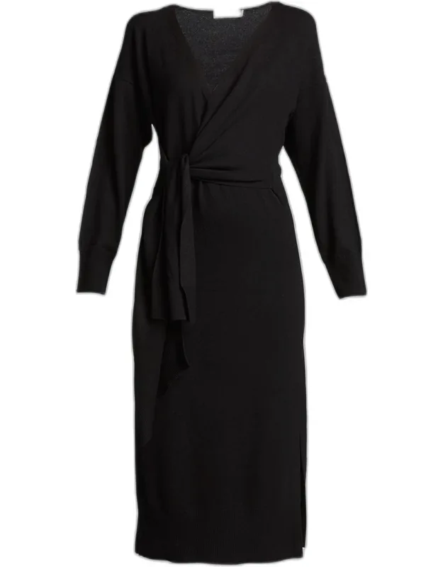 Loungewear Knit Wrap Dress