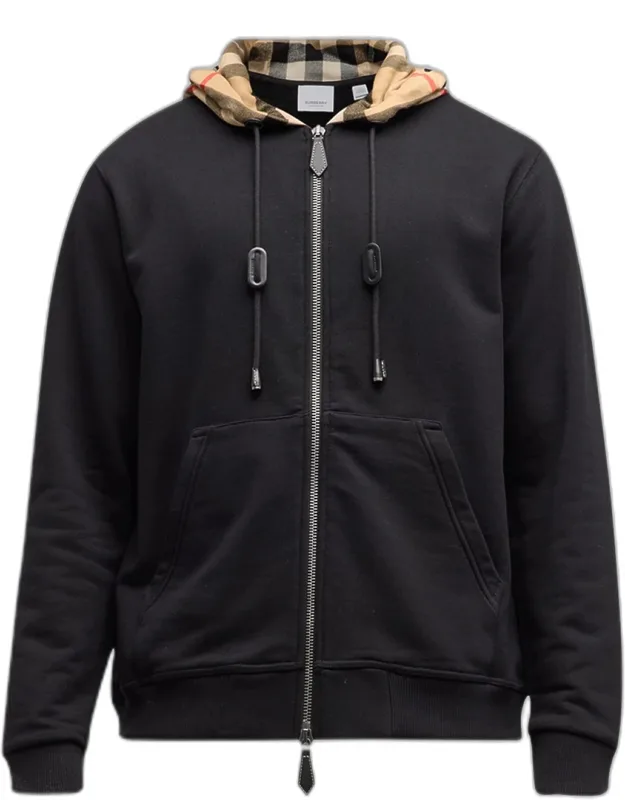 Samuel Full-zip Check Hoodie