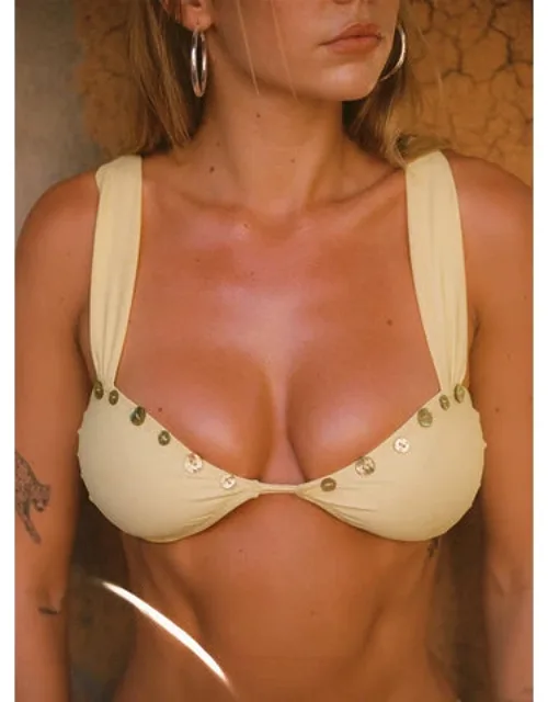 Sunset Club Shell Detail Bikini Top
