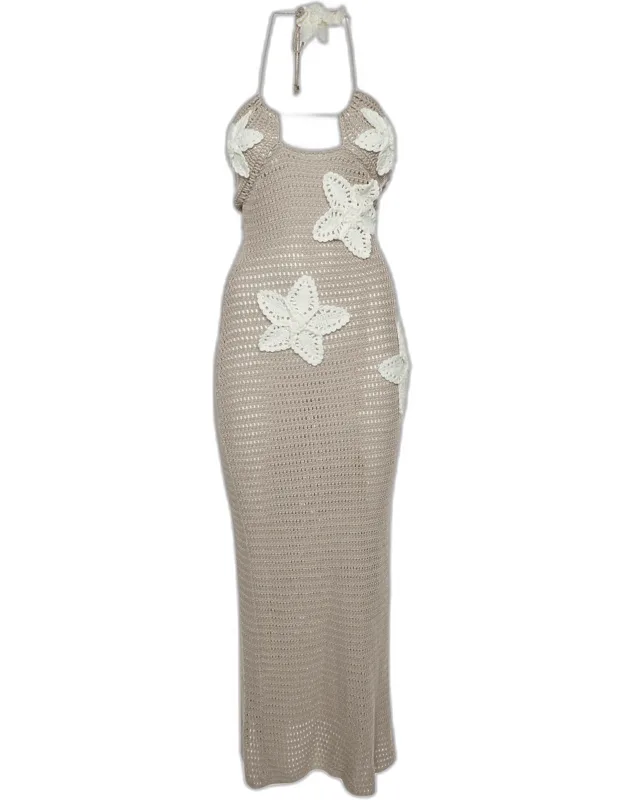 Floral Crochet Maxi Dress