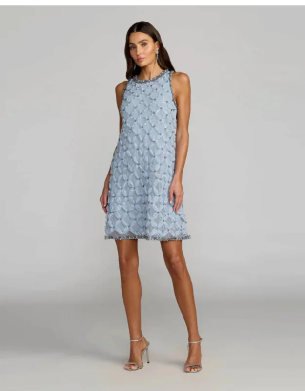 Rhinestone Embellished Sleeveless Mini Dress