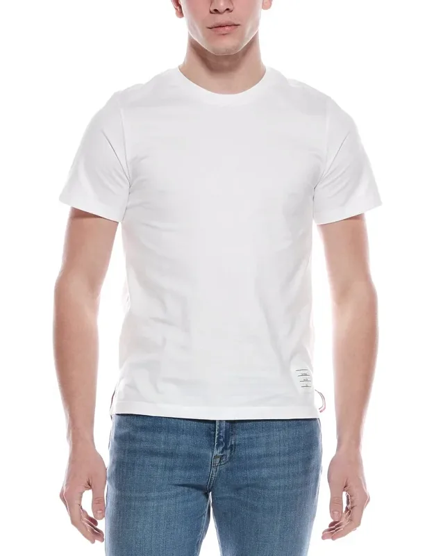 T-shirt With Crewneck And Side Slits