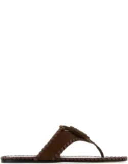 Suede Thong Slippers