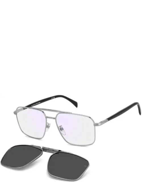 Square-frame Dual-lens Sunglasses