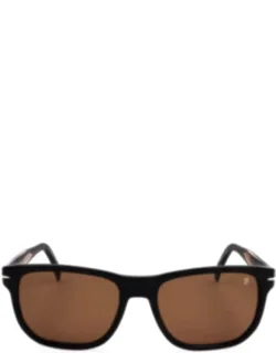 Rectangular Frame Acetate Sunglasses